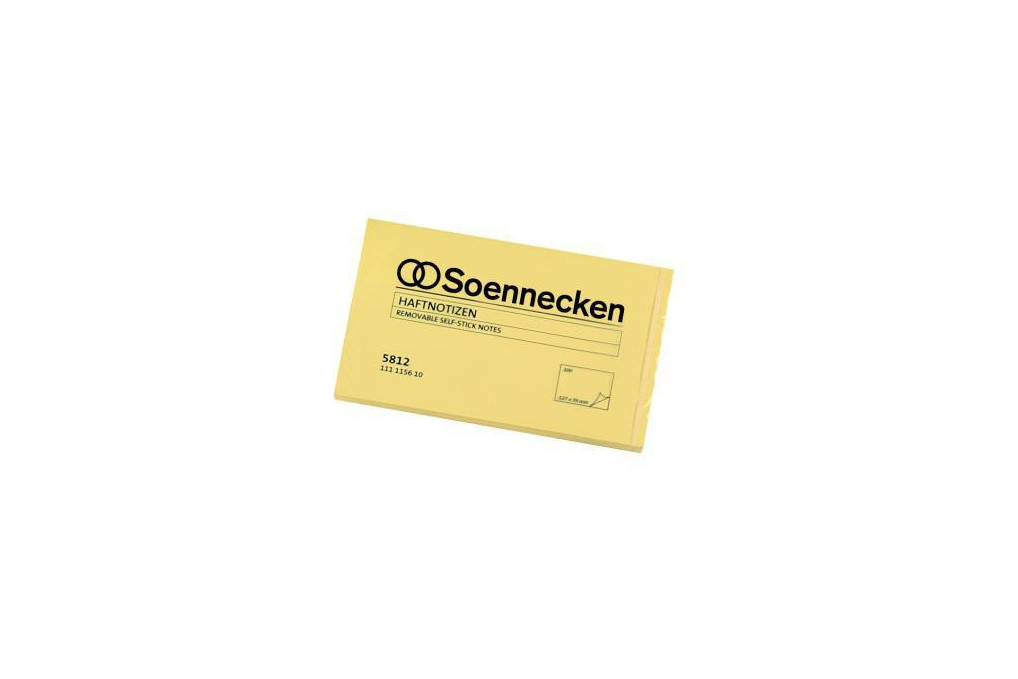 Soennecken Haftnotiz 5812 125x75mm 100Blatt gelb