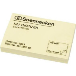 Soennecken Haftnotiz 5813 75x50mm 100Blatt gelb Soennecken Haftnotiz 5813 75x50mm 100Blatt gelb