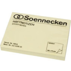 Soennecken Haftnotiz 5814 100x75mm 100Blatt gelb Soennecken Haftnotiz 5814 100x75mm 100Blatt gelb