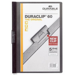 DURABLE Klemmmappe DURACLIP 60 220901 DIN A4 Hartfolie schwarz DURABLE Klemmmappe DURACLIP 60 220901 DIN A4 Hartfolie schwarz
