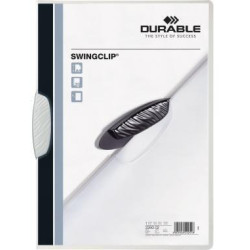 DURABLE Klemmmappe SWINGCLIP 226002 DIN A4 max. 30Bl. Klemme ws DURABLE Klemmmappe SWINGCLIP 226002 DIN A4 max. 30Bl. Klemme ws