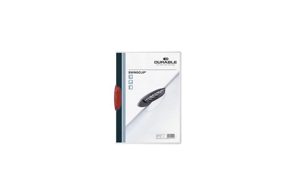 DURABLE Klemmmappe SWINGCLIP 226003 DIN A4 max. 30Bl. Klemme rt