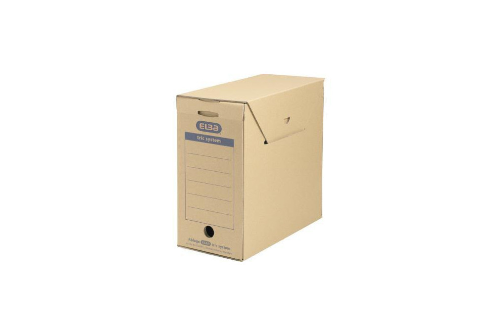ELBA Archivbox tric system 100421091 für DIN A4 naturbraun