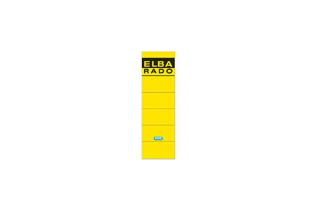 ELBA Ordneretikett 100420949 breit kurz sk gelb 10 St. Pack.