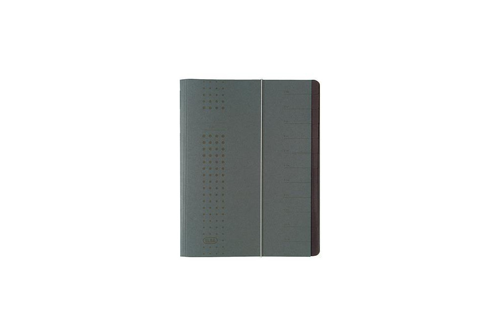 ELBA Ordnungsmappe chic 400001032 DIN A4 12Fächer Karton anthrazit