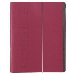 ELBA Ordnungsmappe chic 400001990 DIN A4 12Fächer Karton bordeaux