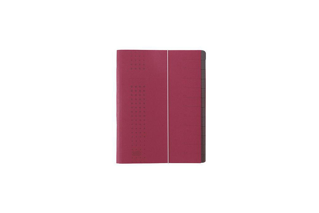 ELBA Ordnungsmappe chic 400001990 DIN A4 12Fächer Karton bordeaux