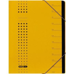 ELBA Ordnungsmappe chic 400001991 DIN A4 12Fächer Karton gelb