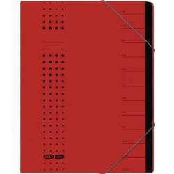 ELBA Ordnungsmappe chic 400001993 DIN A4 12Fächer Karton rot