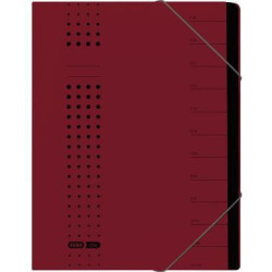 ELBA Ordnungsmappe chic 400002021 DIN A4 7Fächer Karton bordeaux