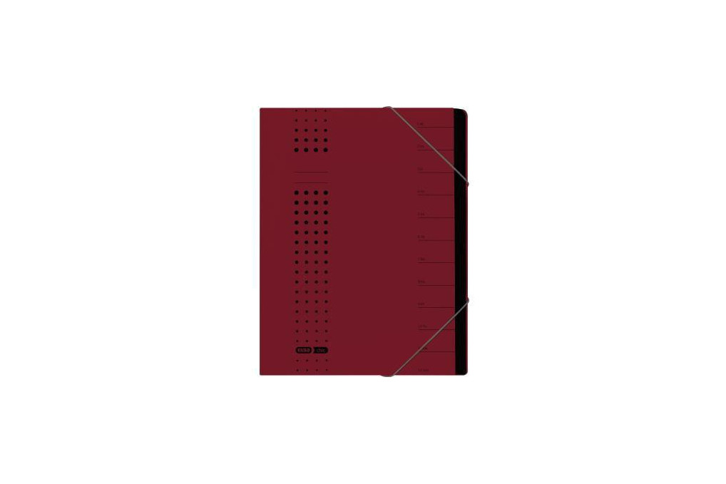 ELBA Ordnungsmappe chic 400002021 DIN A4 7Fächer Karton bordeaux