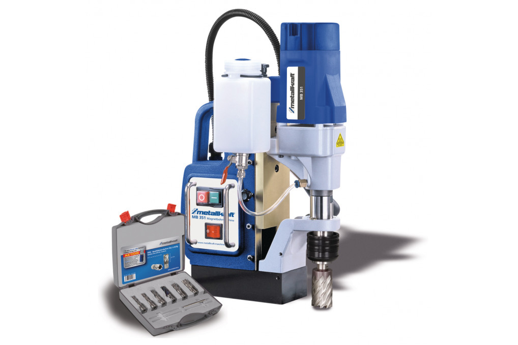 Magnetkernbohrmaschine Metallkraft MB 351 Aktions-Set