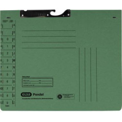 ELBA Pendelhefter 100570020 DIN A4 Amtsheftung 320g Manilakarton grün
