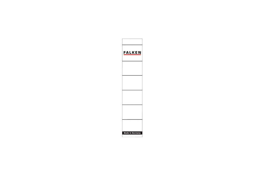 Falken Ordneretikett 80037765 schmal kurz sk weiß 10 St. Pack.
