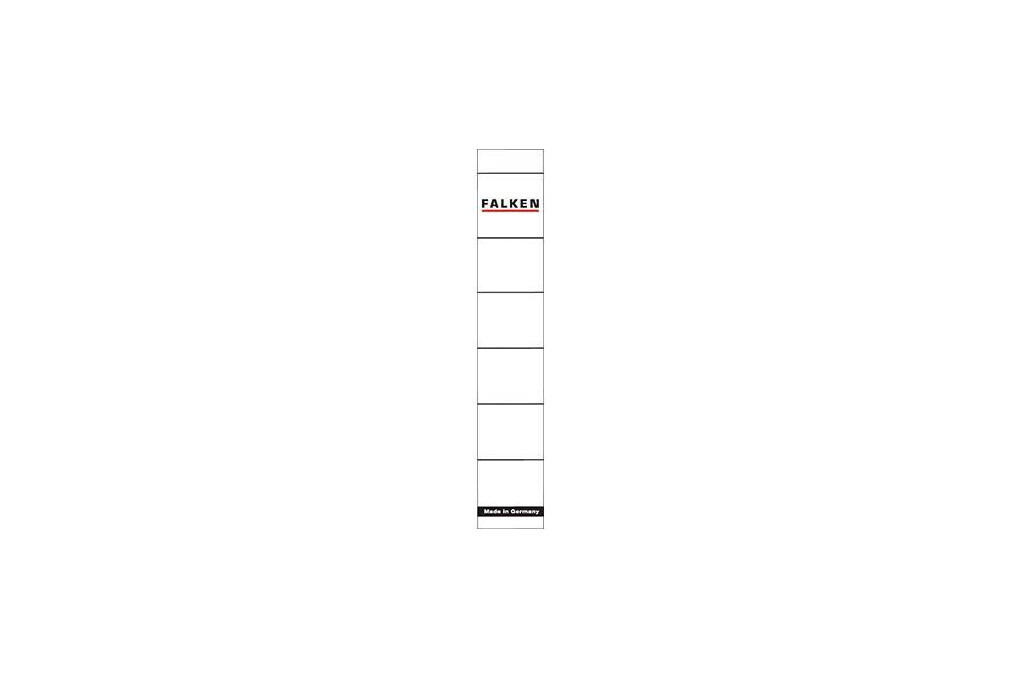 Falken Ordnerrückenschild 80039639 schmal kurz weiß 10 St. Pack.