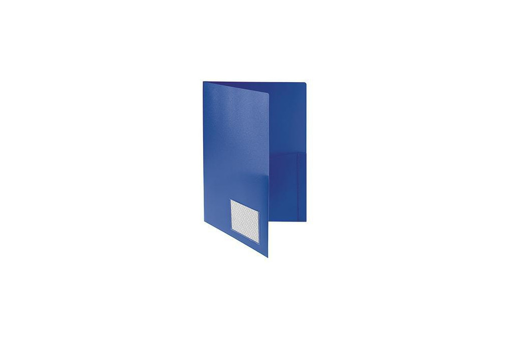 FolderSys Broschürenmappe 10008 40 DIN A4 PP Klarsichttasche blau