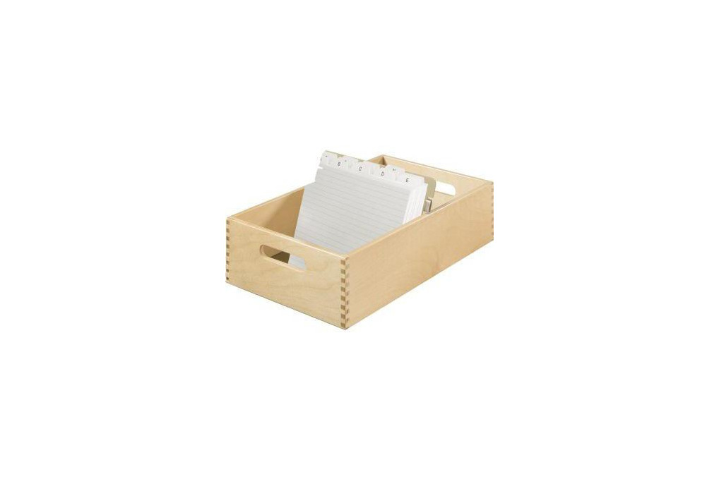 HAN Karteitrog 1005 0 DIN A5 quer max. 1.500Karten Holz natur