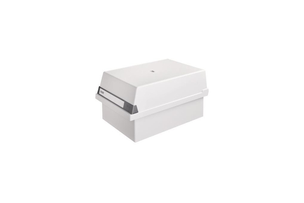 HAN Karteikasten 955 11 DIN A5 quer max. 1300Karten PS lichtgrau