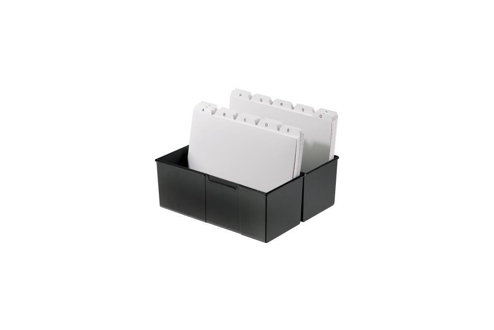 HAN Karteikasten 975 13 DIN A5 quer max. 450Karten PS schwarz