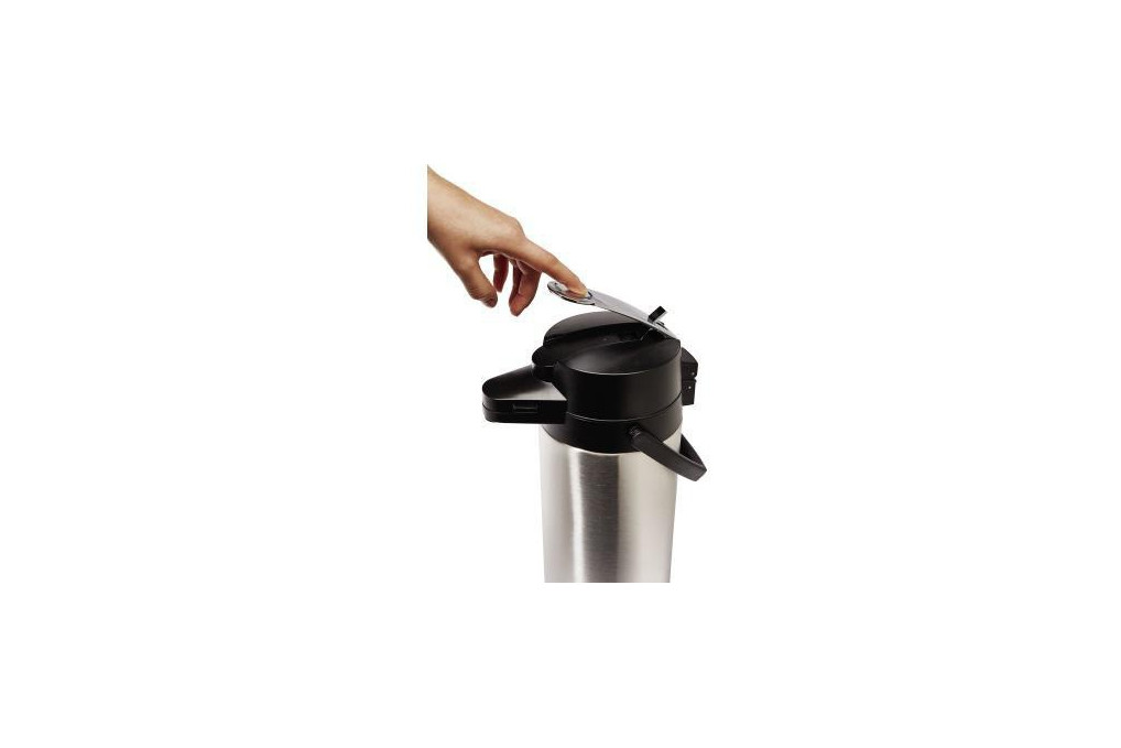 Helios Pumpkanne Coffeestation 8257 2,5l edelstahl schwarz