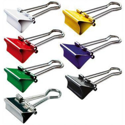 MAUL Foldbackklemmer mauly 2141999 19mm Weite 7mm sort. 12 St. Pack.