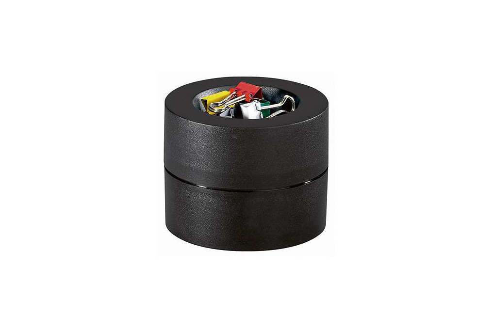 MAUL Klammerspender 3012490 7,3x6cm rund Kunststoff schwarz  Klammern