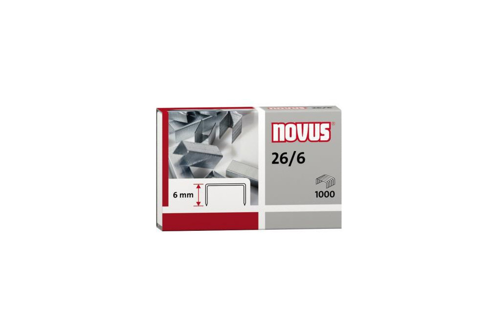 NOVUS Heftklammer 26 6 040 0056 verzinkt 1.000 St. Pack. NOVUS Heftklammer 26 6 040 0056 verzinkt 1.000 St. Pack.