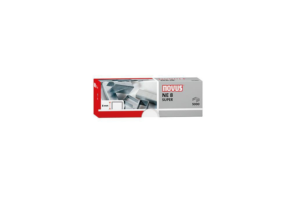 NOVUS Heftklammer NE 8 Super 042 0002 verzinkt 5.000 St. Pack. NOVUS Heftklammer NE 8 Super 042 0002 verzinkt 5.000 St. Pack.