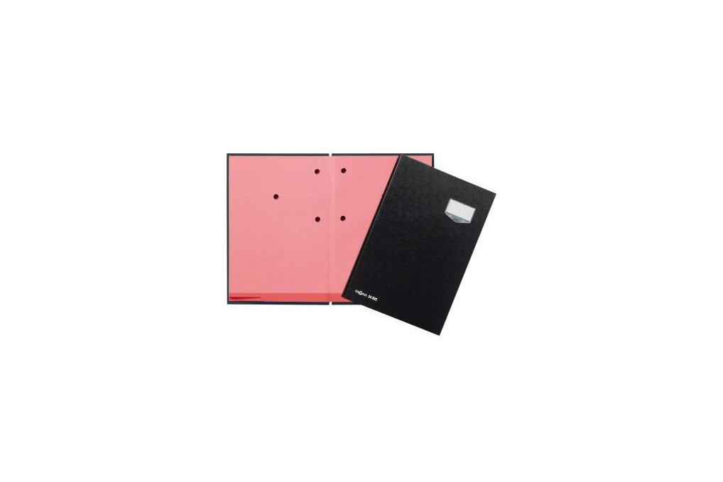 PAGNA Unterschriftenmappe de Luxe 24202 04 20Fächer Pappe schwarz