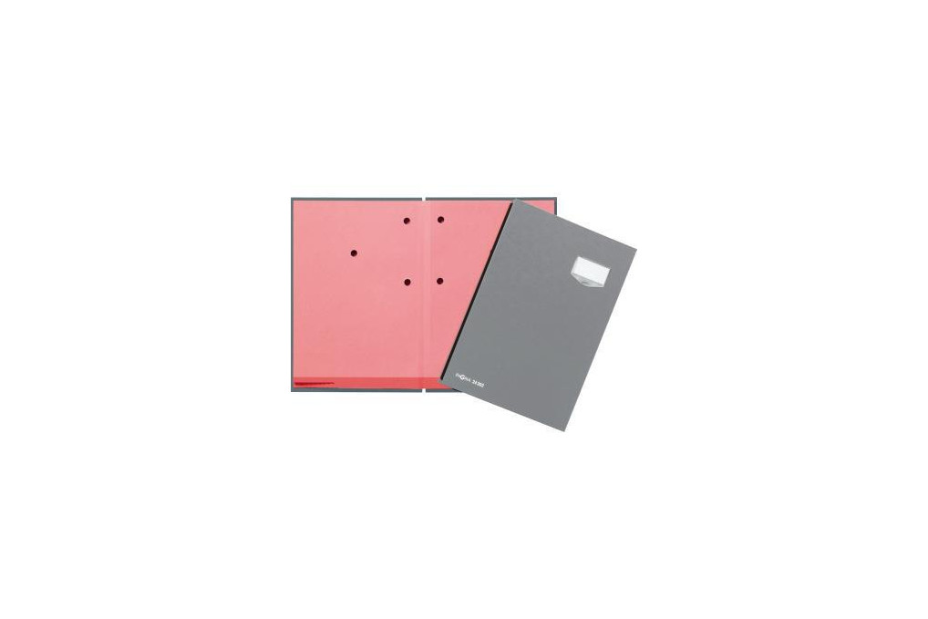 PAGNA Unterschriftenmappe de Luxe 24202 06 20Fächer Pappe grau PAGNA Unterschriftenmappe de Luxe 24202 06 20Fächer Pappe grau