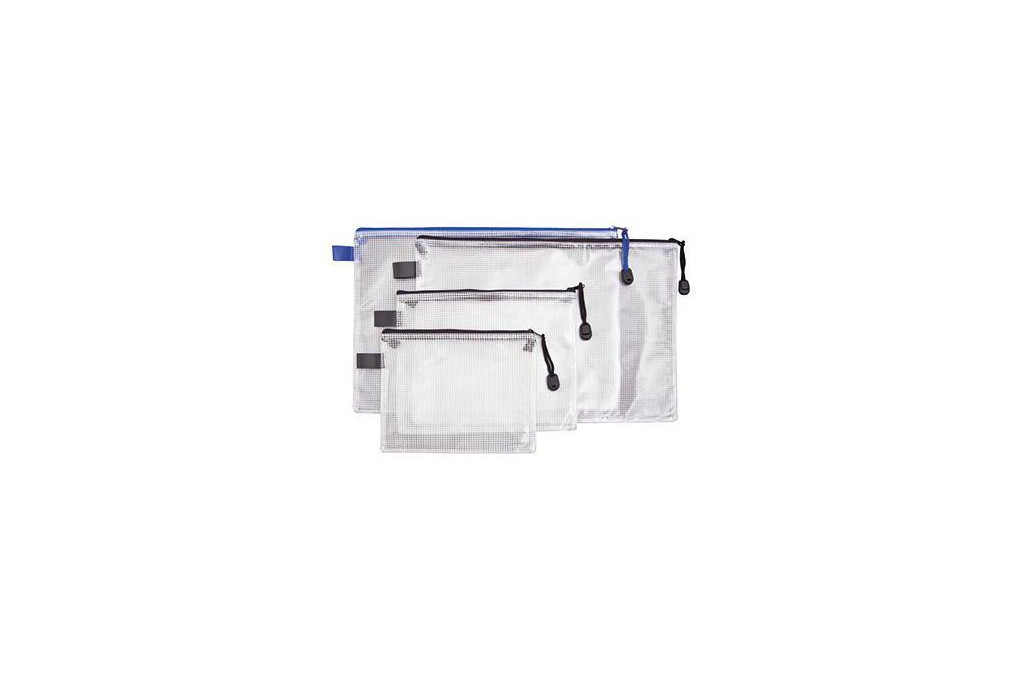 Reißverschlussbeutel DIN A5 PVC blau