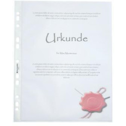 Soennecken Prospekthülle 1603 DIN A4 PP oben offen tr 100St.