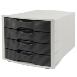 Soennecken Schubladenbox 1555 4geschlossene Schübe schwarz Soennecken Schubladenbox 1555 4geschlossene Schübe schwarz