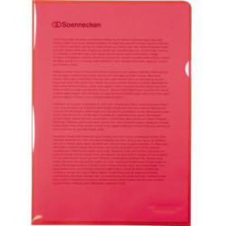 Soennecken Sichthülle 1468 DIN A4 PP rot 50 St. Pack.