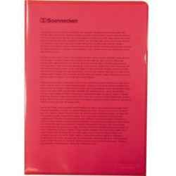 Soennecken Sichthülle 1511 DIN A4 PP rot 100 St. Pack.