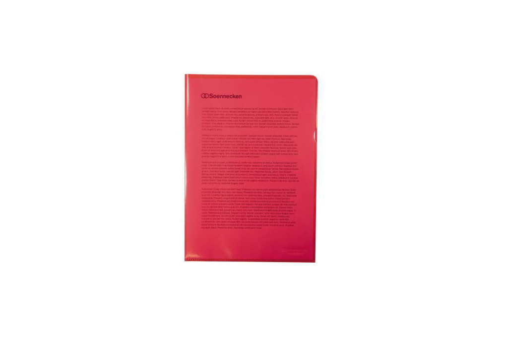 Soennecken Sichthülle 1511 DIN A4 PP rot 100 St. Pack.