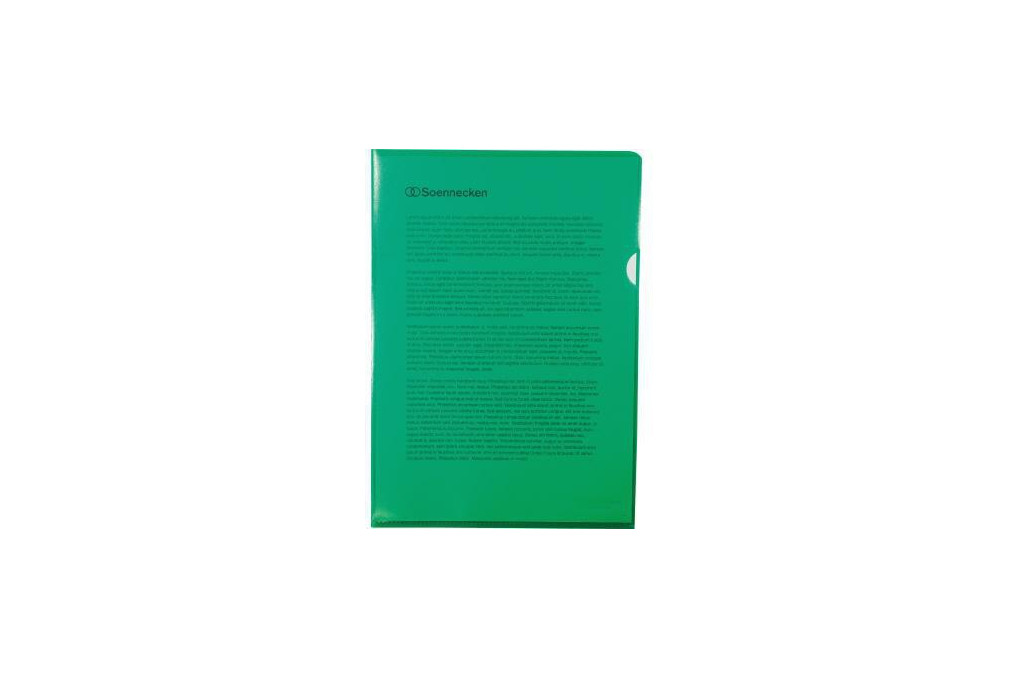 Soennecken Sichthülle 1513 DIN A4 PP grün 100 St. Pack.