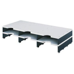 styro Aufbaueinheit styrodoc trio 268 1302.98 6Fächer gr sw