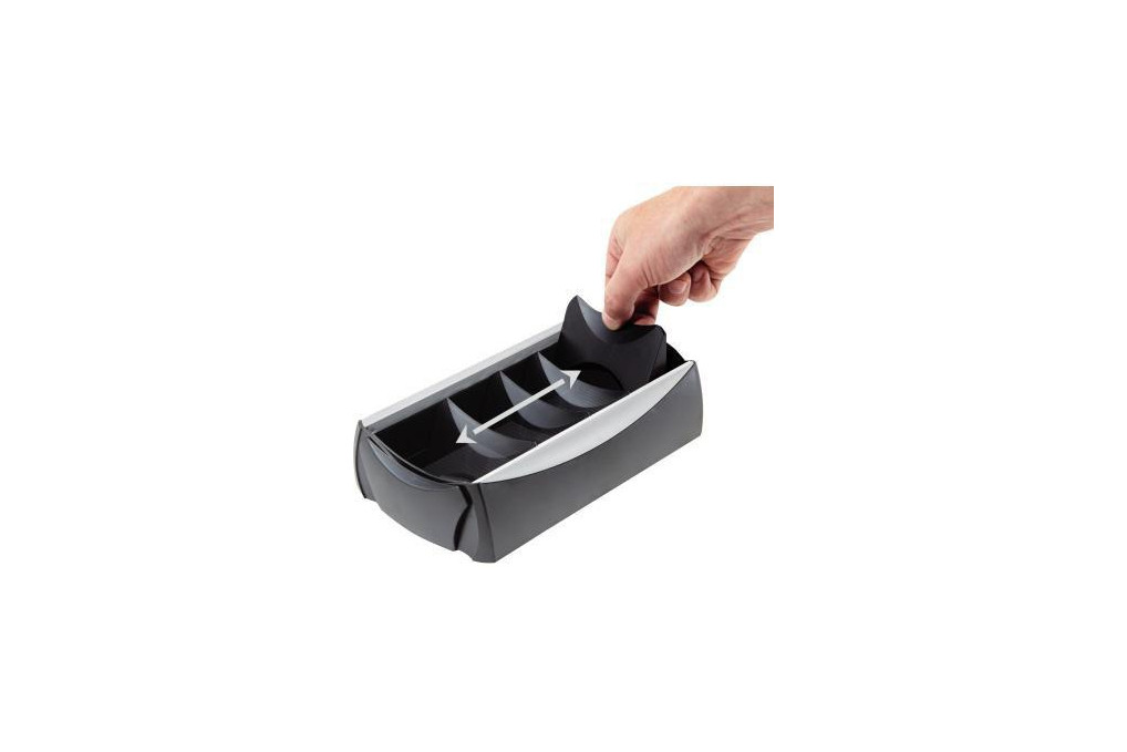 HAN Visitenkartenbox VIP 2000 13 f. 500Karten schwarz grau  Register