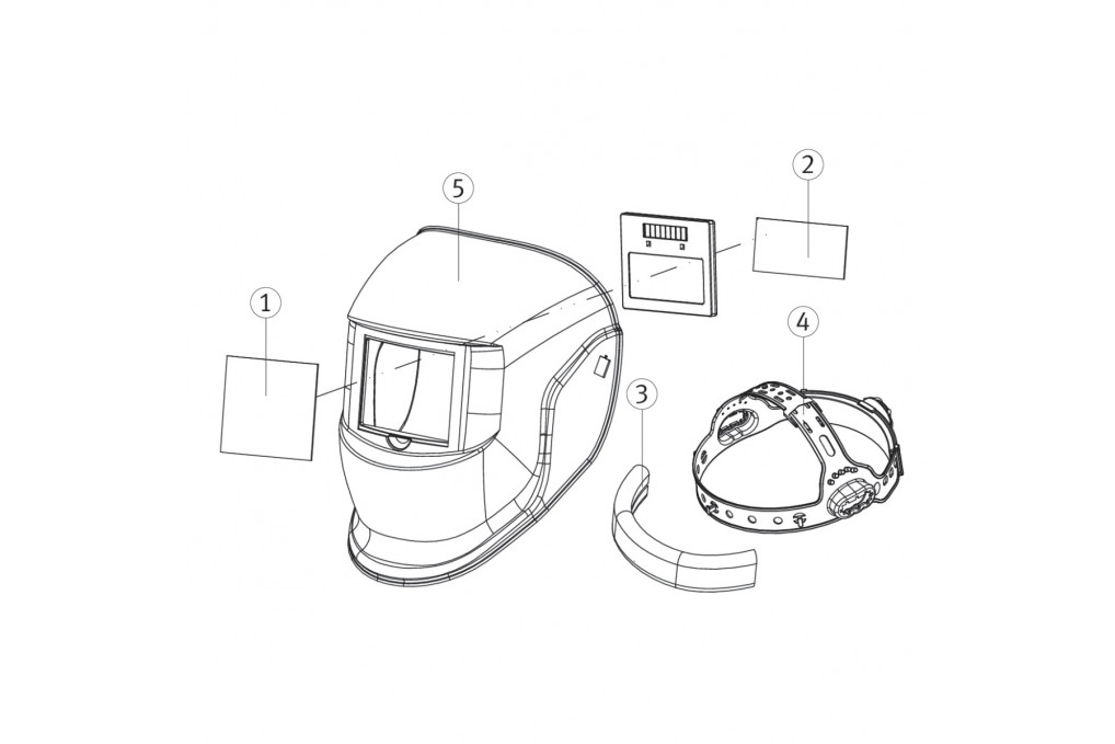 Automatik-Schweißschutzhelm Schweisskraft M-W