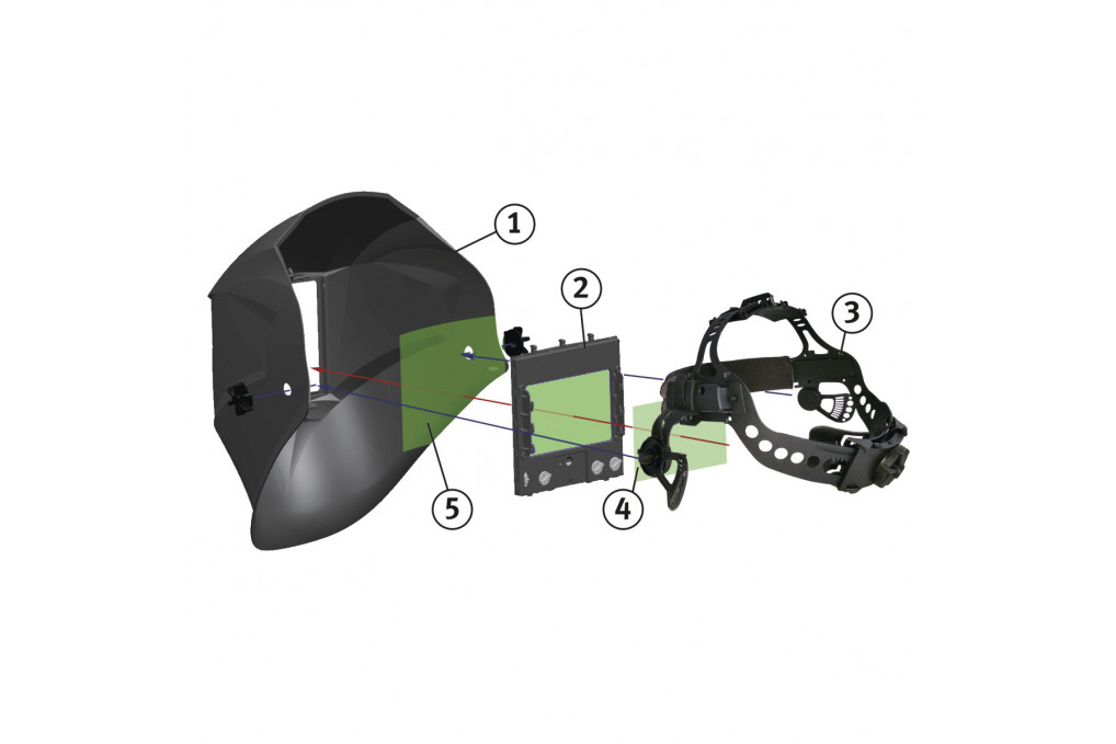 Automatik-Schweißschutzhelm Schweisskraft XXL-W-2 TC Automatik-Schweißschutzhelm Schweisskraft XXL-W-2 TC