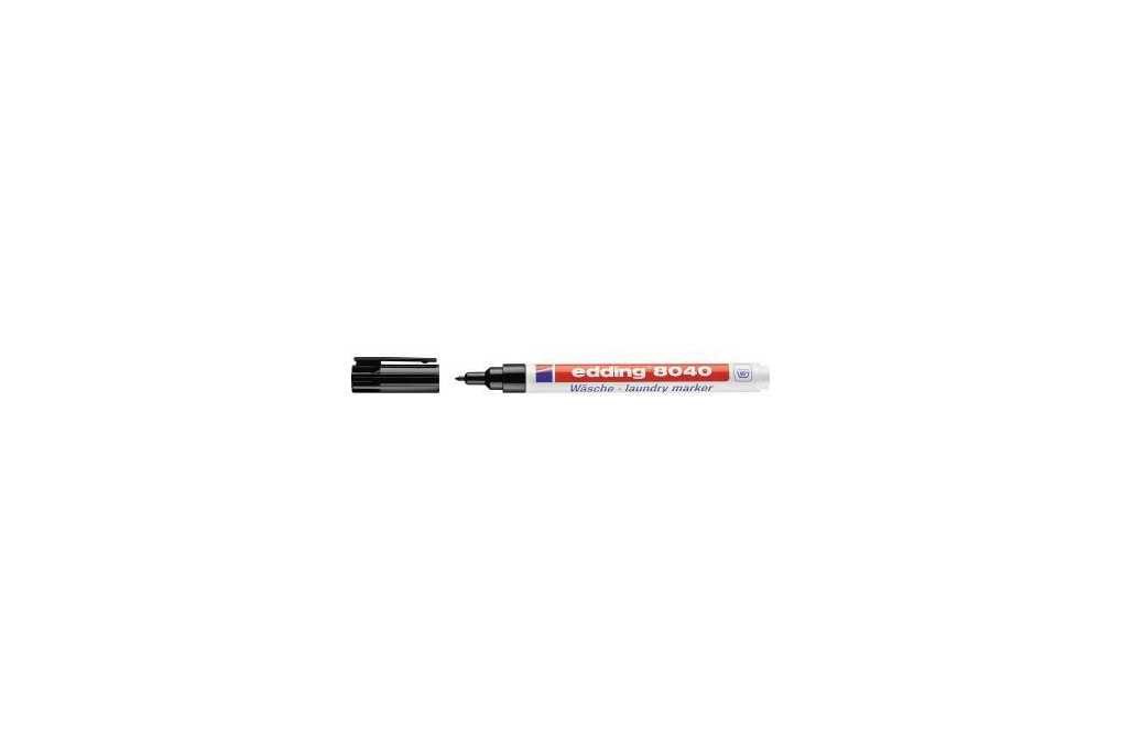 edding Wäschemarker 8040 4 8040001 1mm Rundspitze schwarz