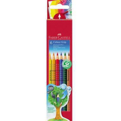 Faber Castell Farbstift Colour GRIP 112406 farbig sortiert 6 St. Pack.