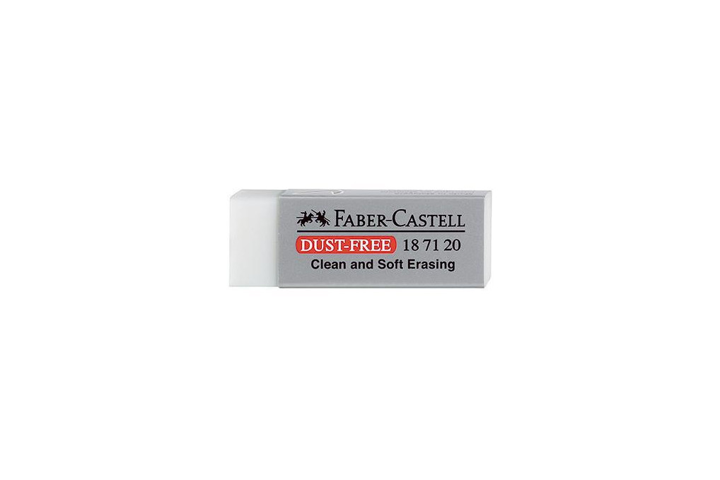 Faber Castell Radierer DUST FREE 187120 22x12x62mm weiß