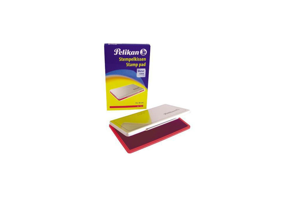 Pelikan Stempelkissen 1 331132 getränkt ohne Öl 9x16cm rot