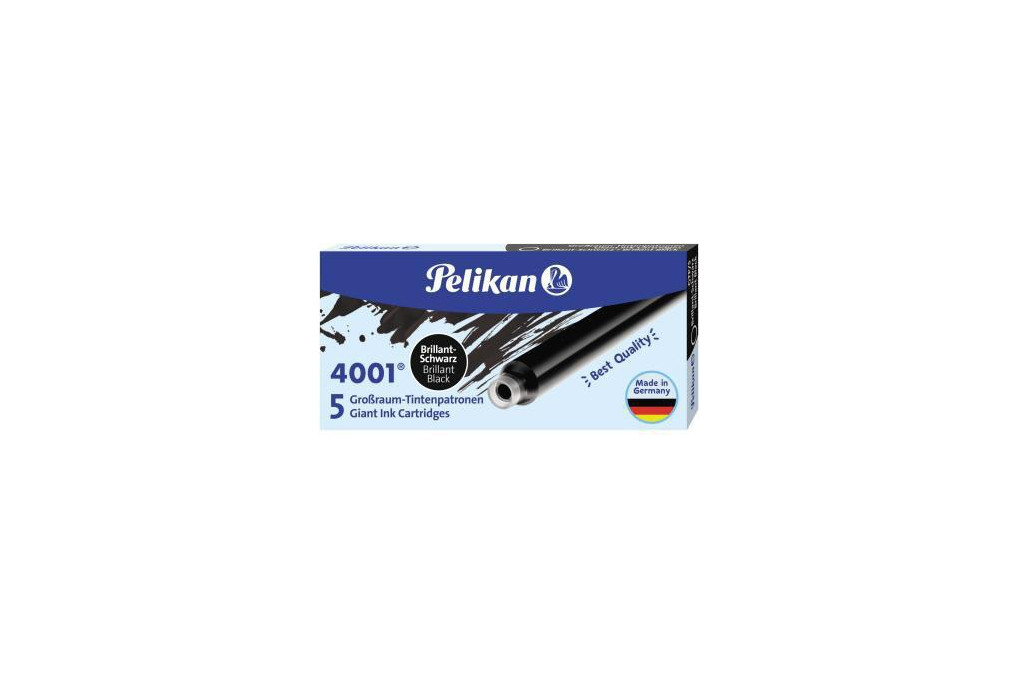 Pelikan Tintenpatrone 4001 GTP 5 310615 brillantschwarz 5 St. Pack.