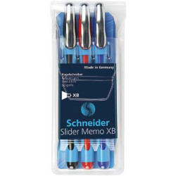 Schneider Kugelschreiber Slider Memo XB 150293 sortiert 3 St. Pack Schneider Kugelschreiber Slider Memo XB 150293 sortiert 3 St. Pack