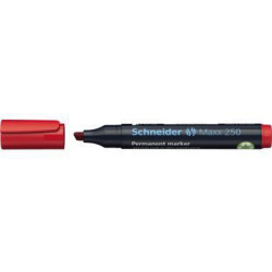 Schneider Permanentmarker Maxx 250 125002 2 7mm Keilspitze rot Schneider Permanentmarker Maxx 250 125002 2 7mm Keilspitze rot