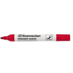 Soennecken Permanentmarker 3104 4mm Rundspitze rot Soennecken Permanentmarker 3104 4mm Rundspitze rot