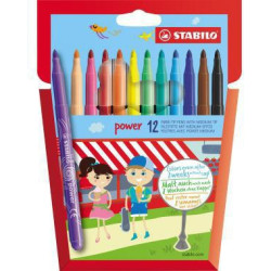 STABILO Fasermaler power 280 12 01 2mm sortiert 12 St. Pack.